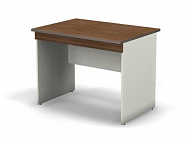 Стол СМАРТ письменный, с ящиком, 95х67х74, орех таб./серый