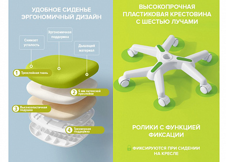 Фото: Кресло детское Everprof Kids 102 | Еверпроф Кидс 102, топ-ган, +съемный чехол 6