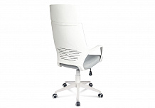 Фото Кресло компьютерное IQ WHITE | АЙКЬЮ, белый пластик, топ-ган, ткань
