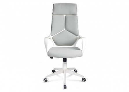Фото Кресло компьютерное IQ WHITE | АЙКЬЮ, белый пластик, топ-ган, ткань 2