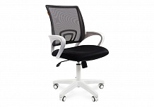 Фото Кресло офисное CHAIRMAN 696 WHITE, топ-ган, белый пластик, сетка/ткань ()