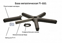 Фото: Крестовина FI-600 металлическая с накладками