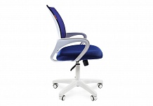 Фото Кресло офисное CHAIRMAN 696 WHITE, топ-ган, белый пластик, сетка/ткань ()